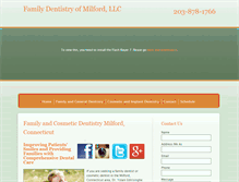 Tablet Screenshot of familydentistrymilford.com